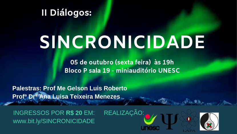 INGRESSOS POR R$ 20 EM_ www.bit.ly_SINCRONICIDADE